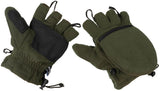 Gants mitaines polaires MFH à capuchon rabattable et cordon de serrage au poignet