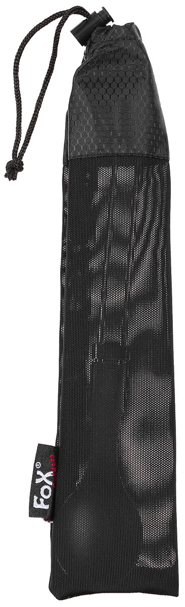 Cuillère pliante Fox Outdoor en titane 22 cm pesant 25 g avec filet de rangement