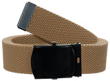 Ceinture MFH en toile coton 3 cm à boucle métallique réglable jusqu'à 130 cm