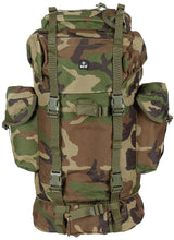 Sac à dos de combat type BW MFH 65 l armature aluminium compartiment bas séparable