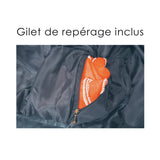 Blouson pilote cuir de vachette pleine fleur doublure et col amovibles