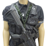Bretelle de combat 3 points nylon 37,5 mm à boucles métal ouverture rapide