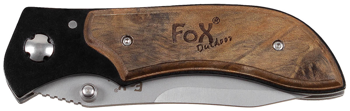 Couteau pliant Fox Outdoor plaquettes en bois précieux lame 8,5 cm Liner Lock