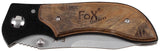 Couteau pliant Fox Outdoor plaquettes en bois précieux lame 8,5 cm Liner Lock
