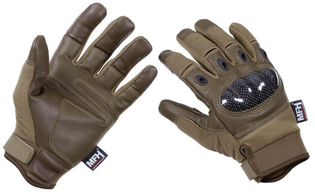 Gants tactiques MFH Professional Mission à coques rigides et aérations aux articulations