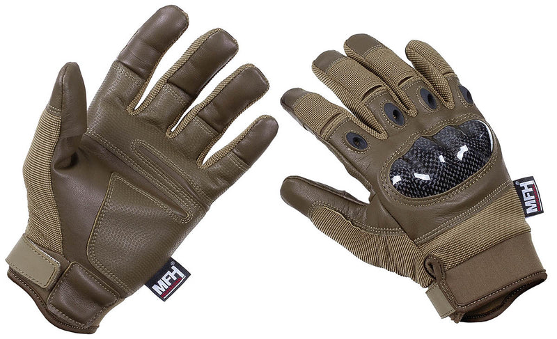 Gants tactiques MFH Professional Mission à coques rigides et aérations aux articulations