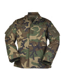 Veste de combat type ACU Mil-Tec en coton ripstop avec col montant à rabat