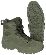 Chaussures de combat MFH Commando mi-hautes en polyester à laçage six œillets