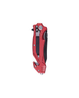 Couteau pliant de secours Mil-Tec Fire Brigade lame 440A de 8,3 cm avec brise-vitre