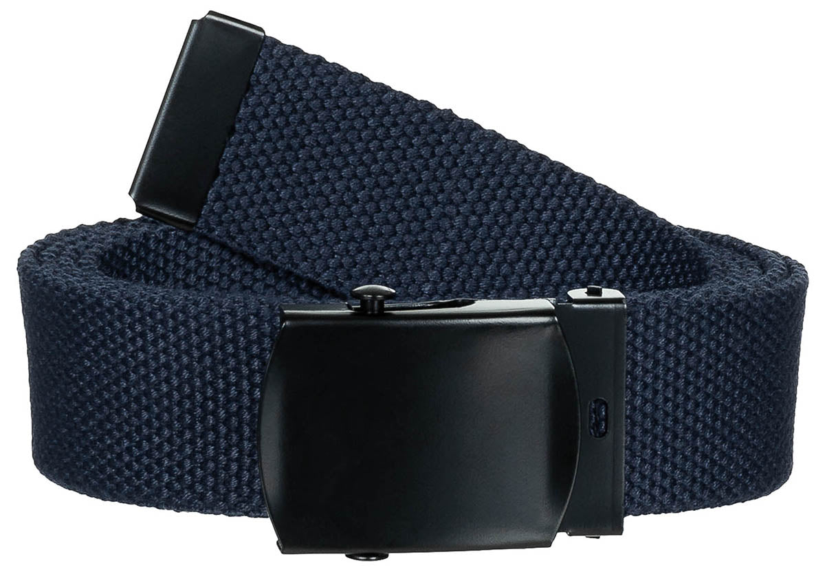 Ceinture MFH en toile coton 3 cm à boucle métallique réglable jusqu'à 130 cm