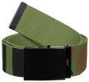 Ceinture MFH en toile coton 4,5 cm à boucle métallique réglable à 130 cm