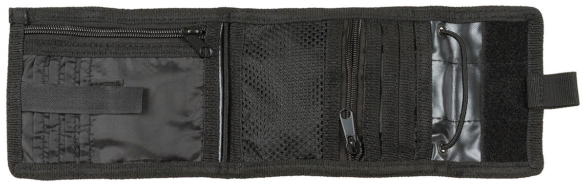 Portefeuille tour de cou MFH 12 x 15 cm cordon escamotable et 8 rangements