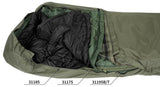Sac de couchage modulaire MFH type GI Patrol en nylon Rip Stop jusqu'à -1 °C