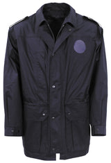 Parka néerlandaise tout polyester imperméable à fermeture à glissière en coton, surplus d'occasion, lot de 5