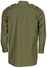 Chemise de service britannique à manches longues, surplus d'occasion, lot de 10