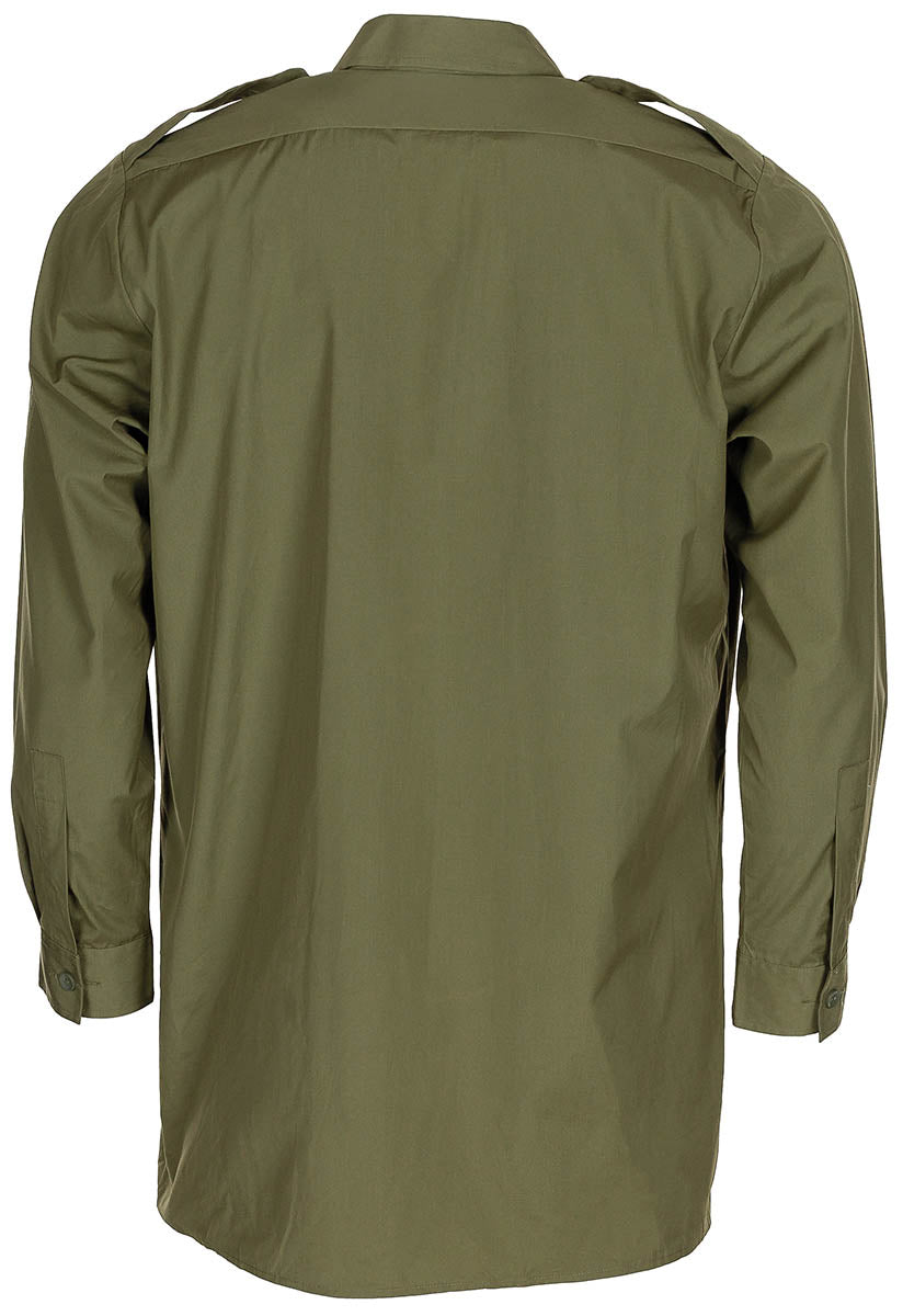 Chemise de service britannique à manches longues, surplus d'occasion, lot de 10