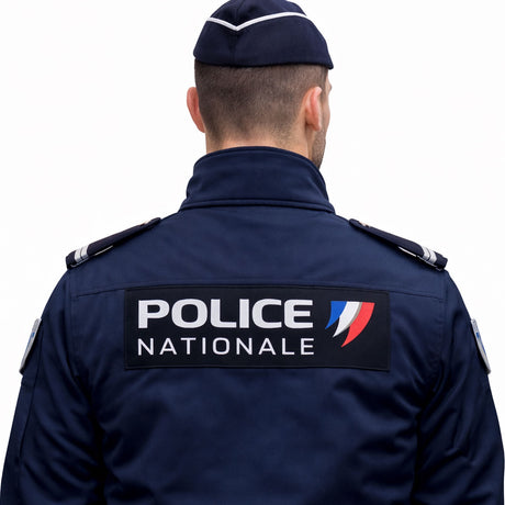 Bandeau d'identification Patrol Equipement Police Nationale lettres en relief élastomère