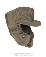 Bonnet d'hiver de l'armée autrichienne doublé peluche, stock ancien