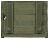 Poche de poitrine MOLLE MFH en polyester 18 × 14 cm à deux compartiments plats