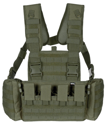 Gilet Chest Rig MFH Professional Mission 1,2 kg à quatre porte-chargeurs