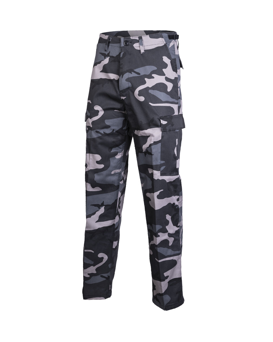 Pantalon de combat type BDU Mil-Tec en polycoton léger à braguette boutonnée couverte