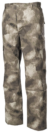 Pantalon de combat US ACU MFH Rip Stop 100 % coton huit poches logements genouillères
