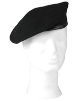 Béret militaire Mil-Tec en laine doublé polycoton avec bordure en polychlorure de vinyle