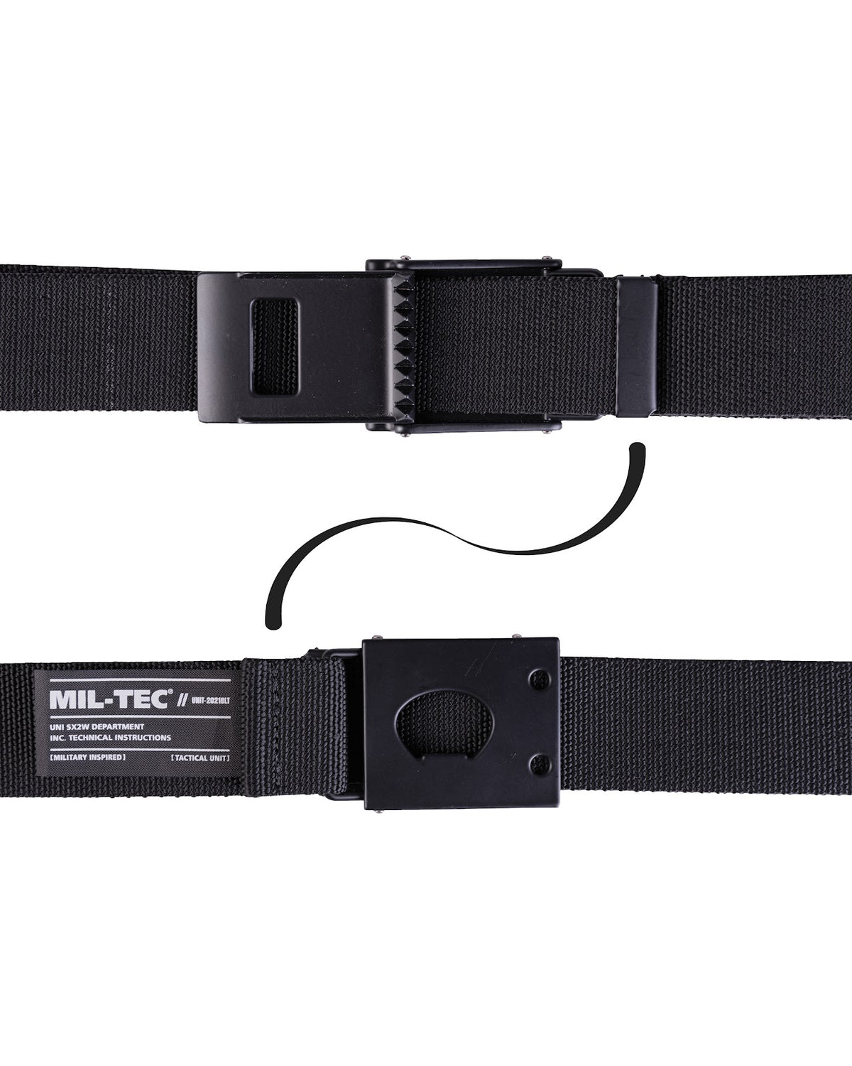 Ceinture Mil-Tec Defense Flex en polyester et élasthanne largeur 4 cm longueur 130 cm