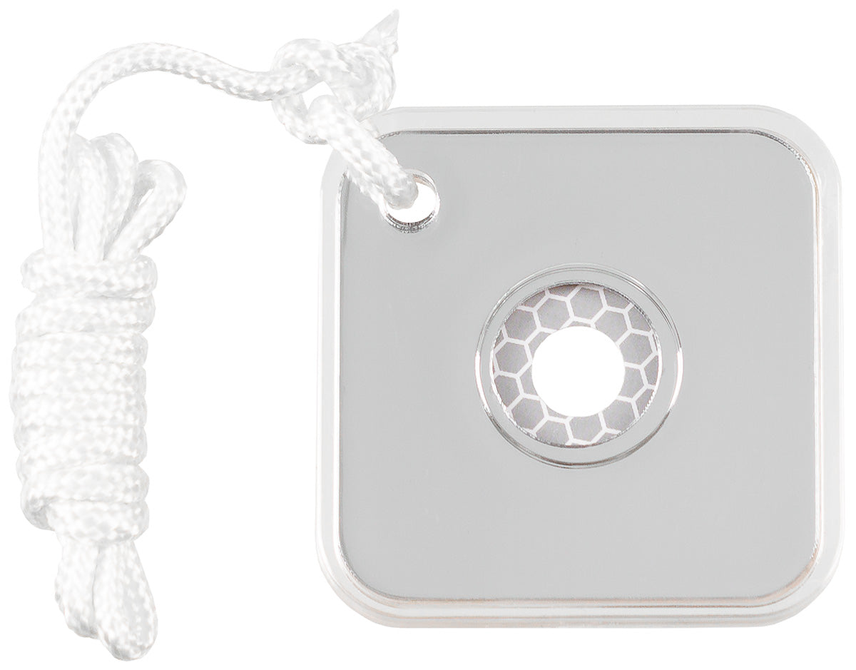 Miroir de signalisation MFH Survival 5,5 × 5,5 cm en polyacrylique avec cordon