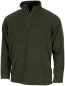 Pull Troyer MFH en micropolaire 200 g/m² col montant à glissière et protège-menton