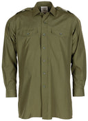 Chemise de service britannique à manches longues, surplus d'occasion, lot de 10