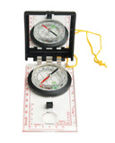 Boussole de carte à miroir Mil-Tec 12,5 x 7 cm 94 g double graduation et capot de protection