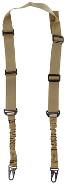 Bretelle de combat 2 points MFH élastique réglable de 65 à 210 cm avec mousquetons