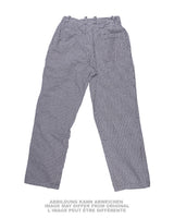 Pantalon de personnel de restauration Bundeswehr en coton à carreaux, occasion