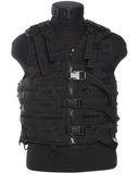 Gilet tactique Mil-Tec Modular System en polyester avec sangles porte-équipement