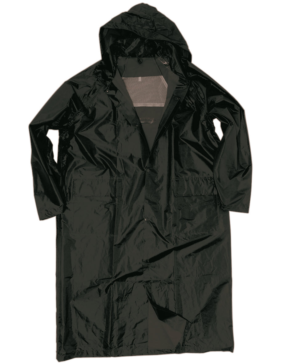Manteau de pluie Mil-Tec en polyester enduit PVC 200 g/m² avec capuche intégrée