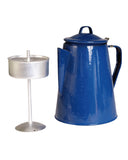 Cafetière émaillée Mil-Tec avec percolateur 2 litres 8 tasses hauteur 23 cm 570 g