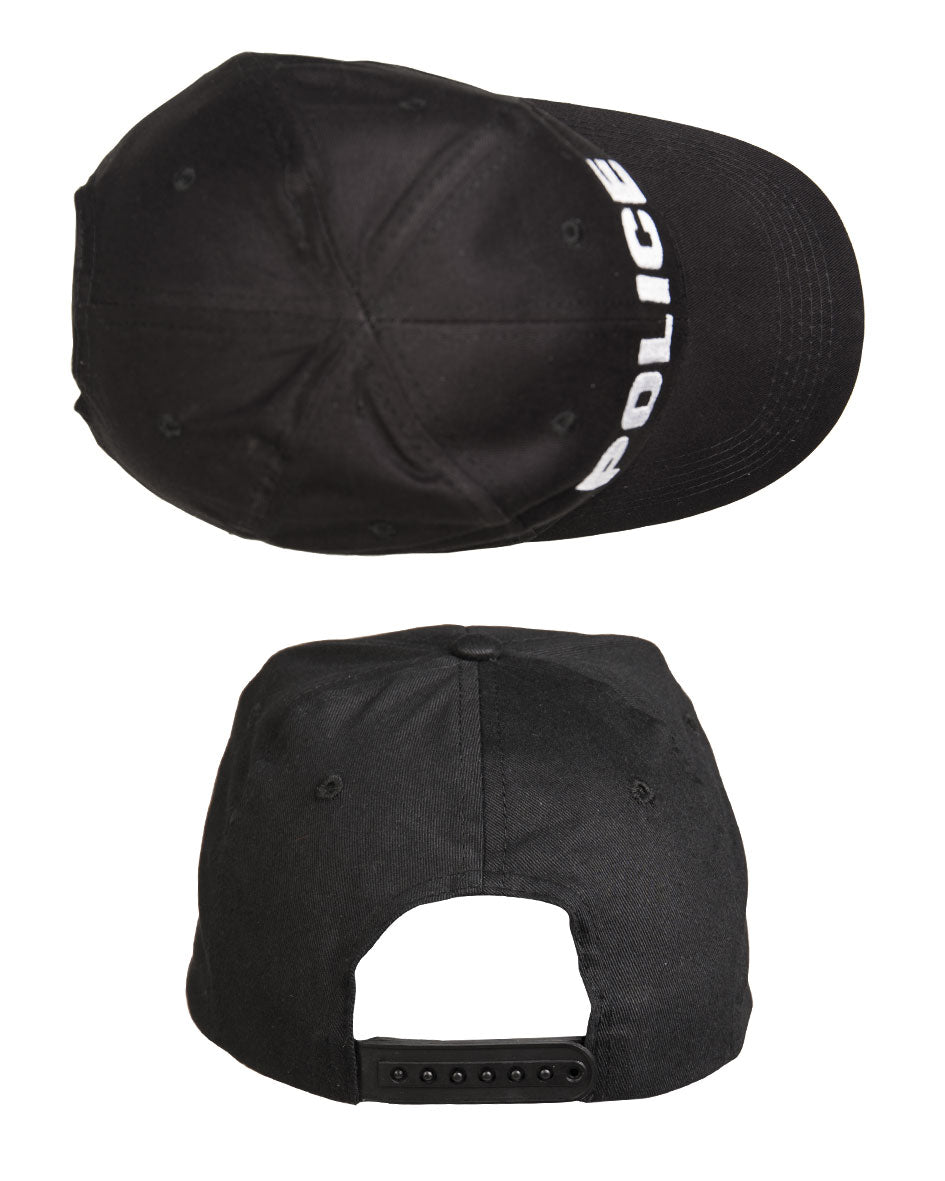 Casquette de baseball Mil-Tec en coton avec marquage POLICE brodé et clip de réglage