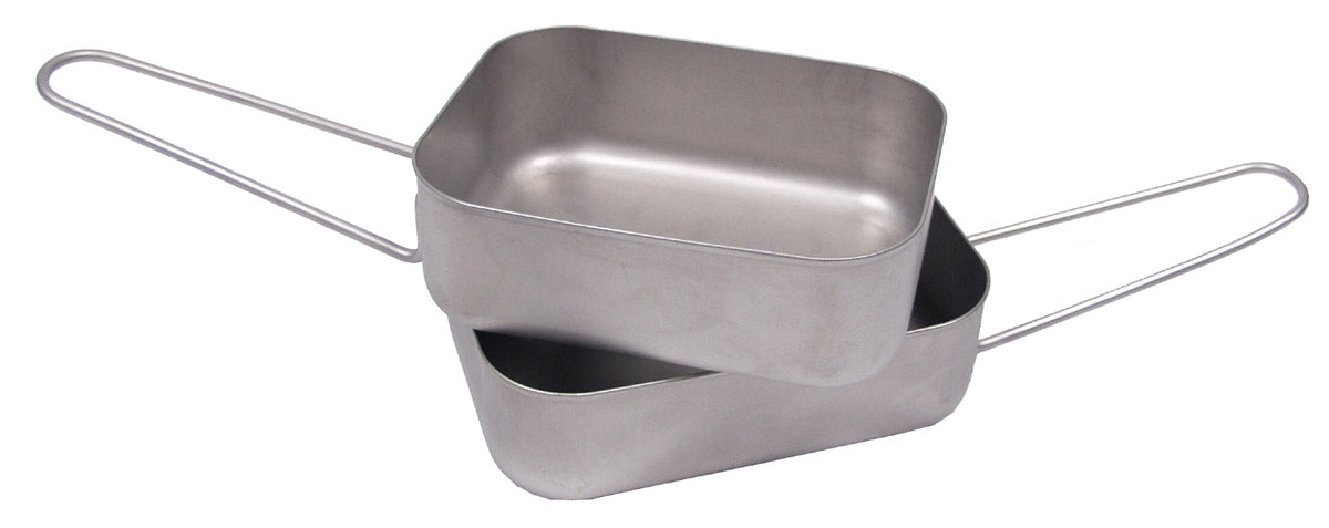Gamelle néerlandaise en aluminium, surplus d'occasion pour le bivouac et la popote, lot de 5