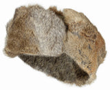 Chapka MFH à rabat frontal et fourrure véritable de lapin intérieur matelassé