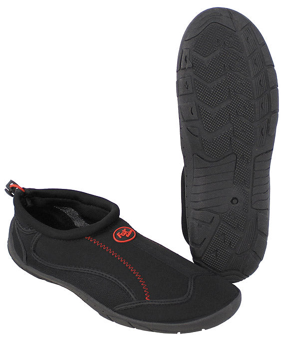 Chaussons aquatiques Fox Outdoor en néoprène à semelle TPR et cordon de serrage