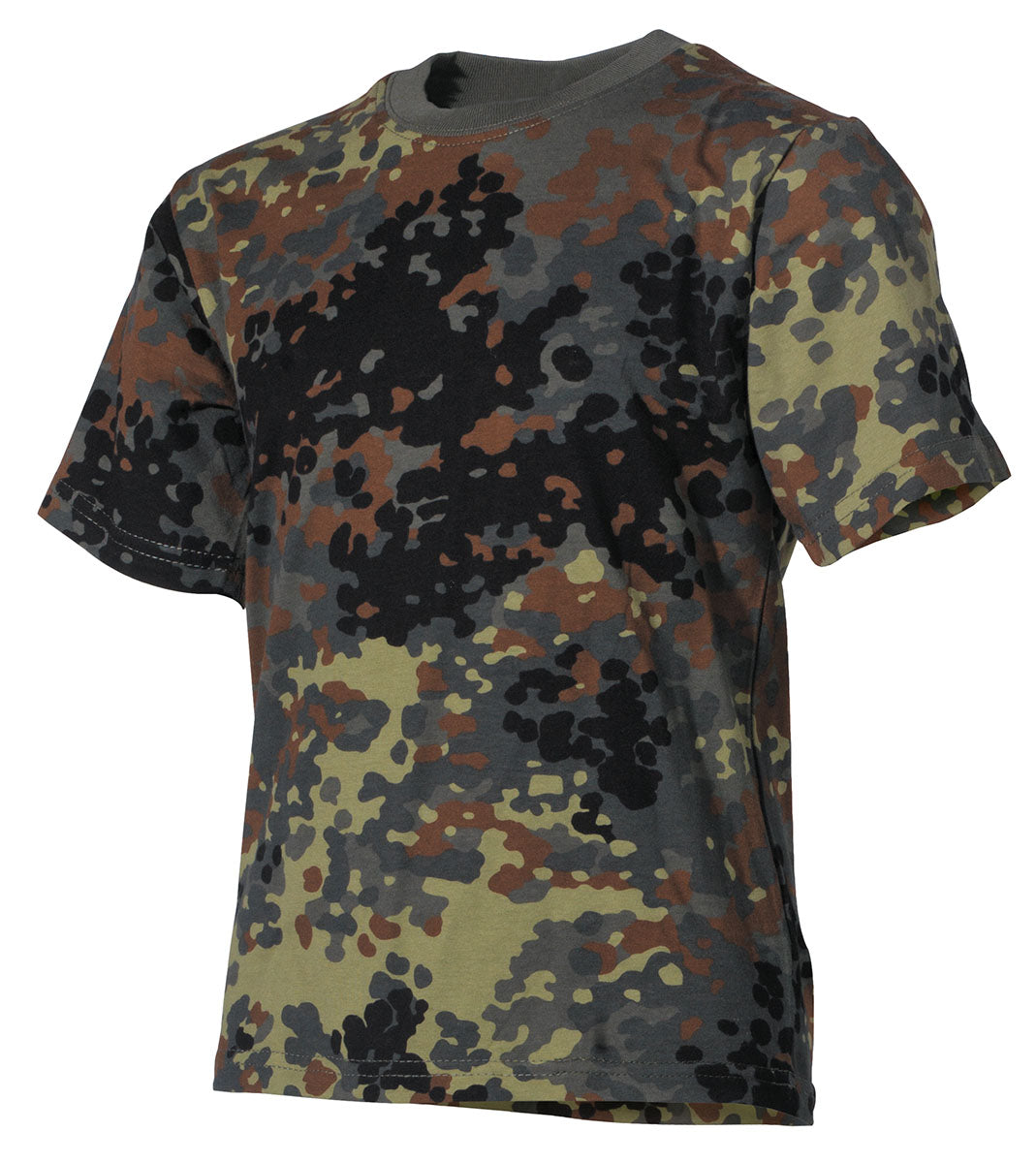 T-shirt enfant MFH manches courtes en coton jersey 170 g/m² à col rond renforcé