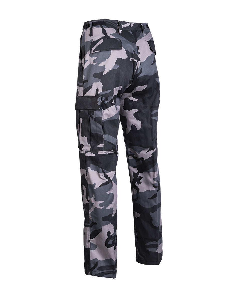 Pantalon de combat type BDU Mil-Tec en polycoton léger à braguette boutonnée couverte