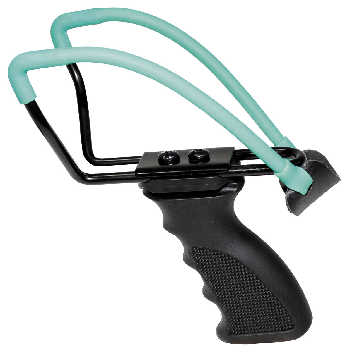 Lance-pierre MFH Deluxe à cadre métallique bras réglable 12,5 cm et panier cuir