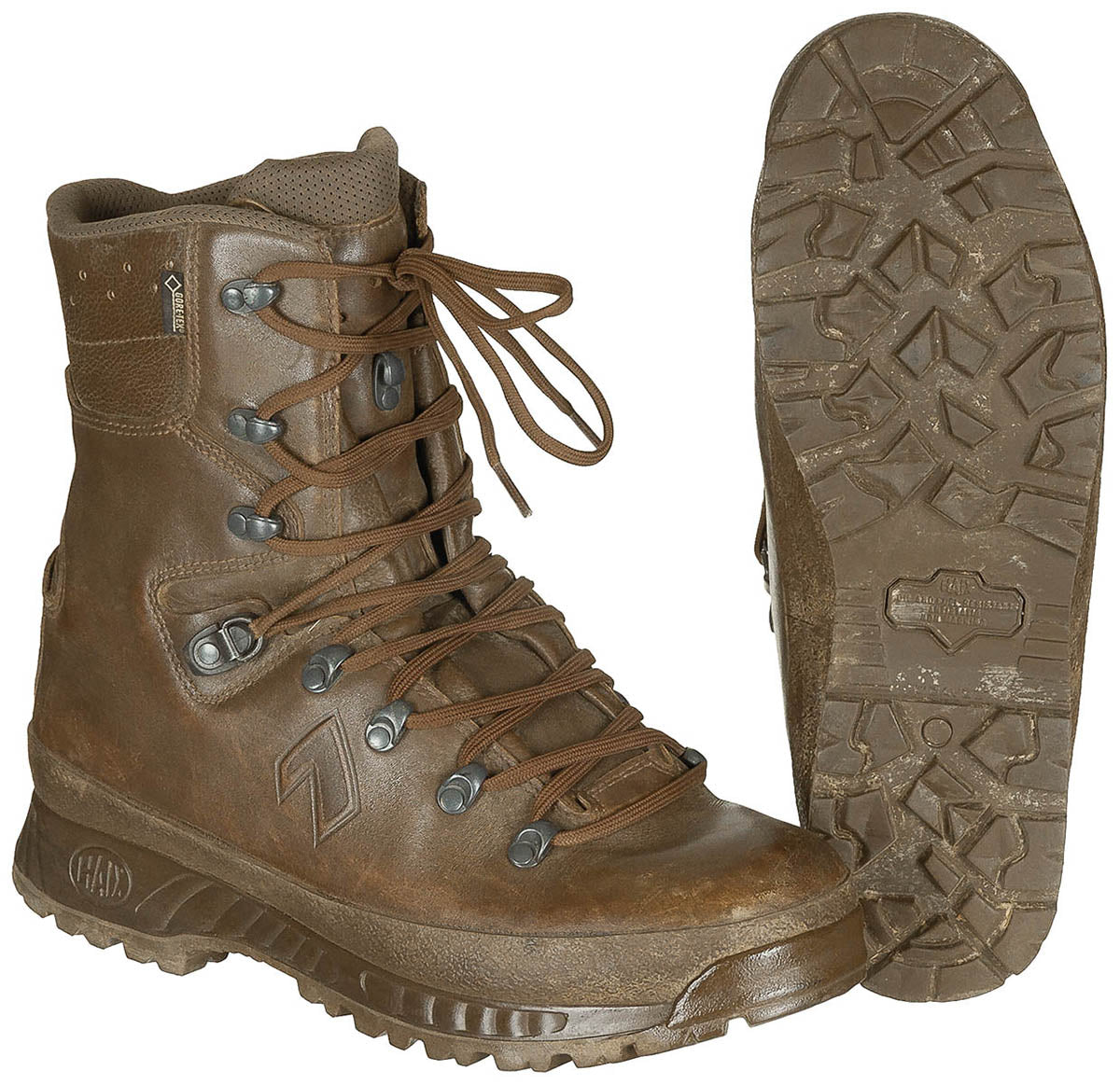Chaussures de combat britanniques Haix de second choix, surplus d'occasion, lot de 5