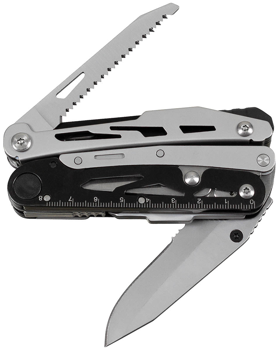 Pince multifonctions Fox Outdoor 7 outils avec ciseaux et jeu de 9 embouts