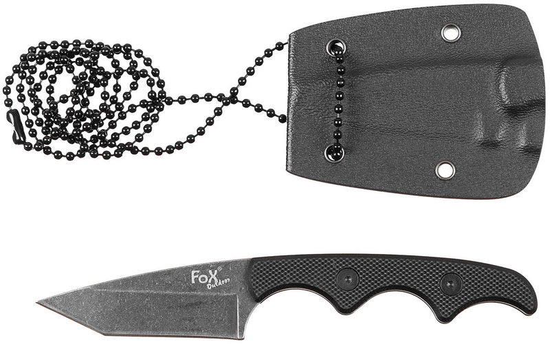 Couteau de cou Neck II Fox Outdoor lame tanto 5,2 cm manche G10 gaine Kydex