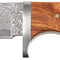 Couteau à lame fixe Fox Outdoor damas 71 couches lame 10,1 cm étui en cuir