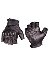 Gants mitaines tactiques Mil-Tec en cuir de chèvre avec coque de protection