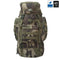 Sac à dos 65 litres en polyester Rip-Stop enduit PVC avec attaches MOLLE